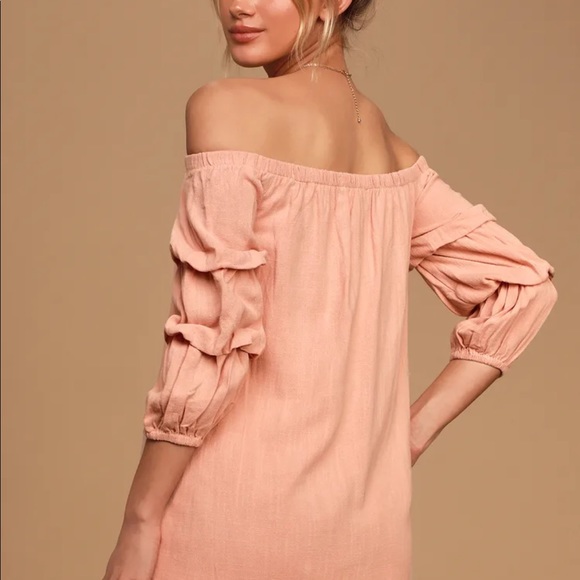Lulus Off the Shoulder Dress - Picture 7 of 7